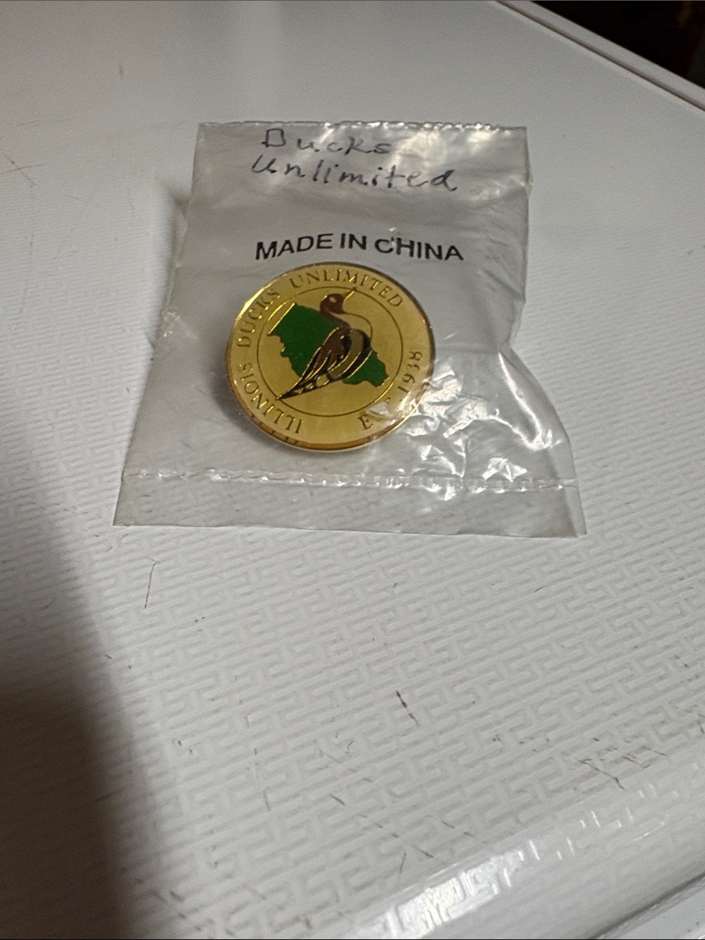 Ducks Unlimited Gold and Green Collector Pin-Never Opened